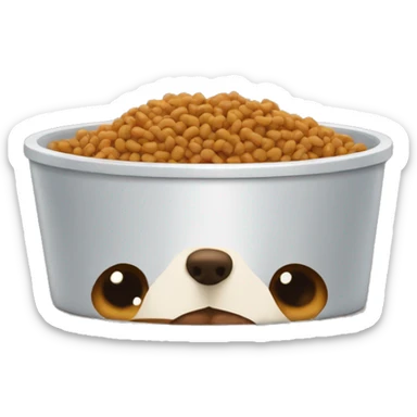 dog food bowl sticker