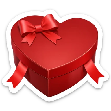heart chocolate box sticker