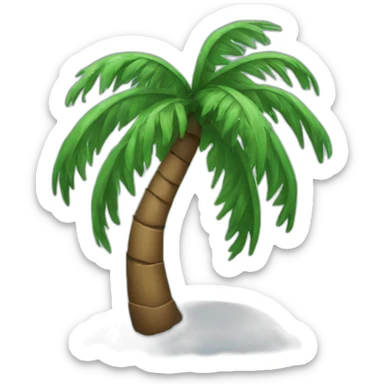 palmtree in winter sticker