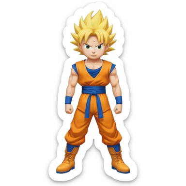son goku super saiyan sticker