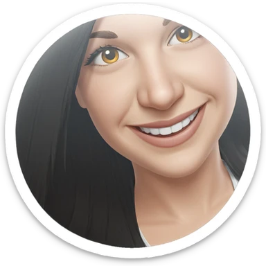 happy girl portrait smiling sticker