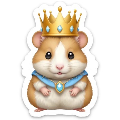 princess hamster sticker