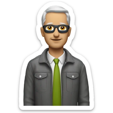 60th man who drive a hunday matrix gray sticker