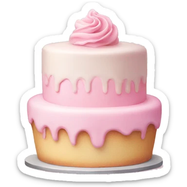 pastel pink cake bakery  sticker