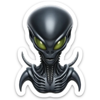 xenomorph alien from the alien movie sticker