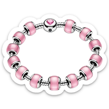 Pulsera pandora rosa sticker