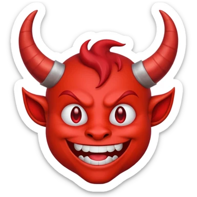 I need a grinning devil emoji sticker