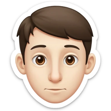 naso grande e ragazzo riccoo sticker