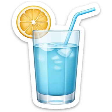 light blue drink sticker