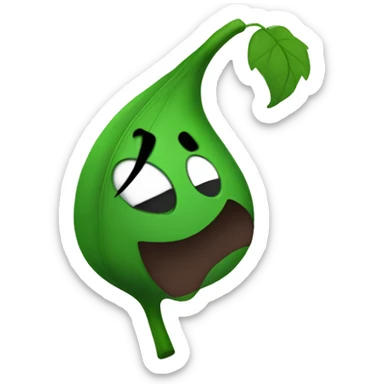 Evil leafy bfdi sticker