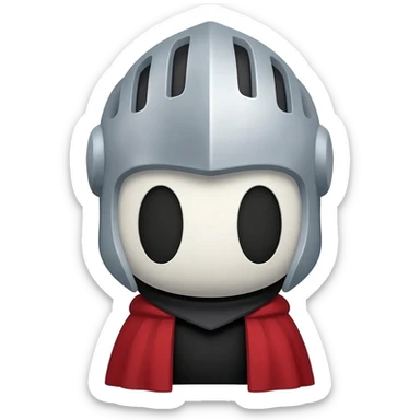 The knight from the game hollow knight sticker