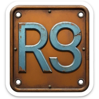 a sign with "RCH" written on it in capital letters sticker