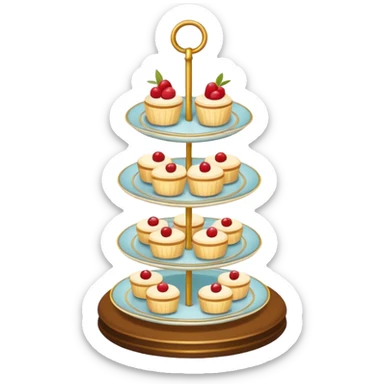 afternoon tea stand sticker