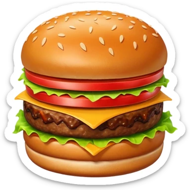 burger single patty sticker