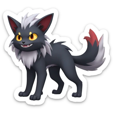 Torracat-Zoroark-Mightyena-Zorua full body sticker