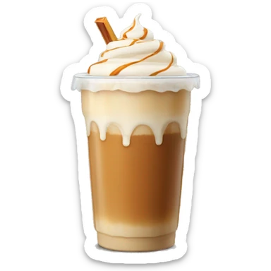 iced caramel latte sticker