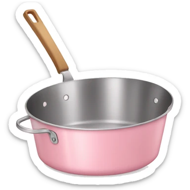 Light pink cooking pan sticker