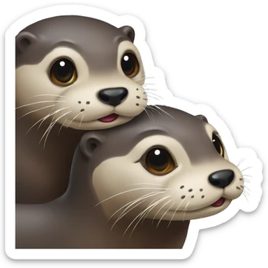 Otters sticker