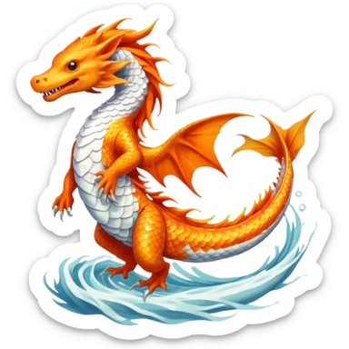 Koi-Sergal-Dragon, full body sticker