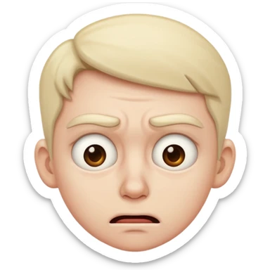 A disgusted person sticker