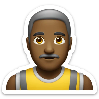 Rosto amarelo fazendo um dedão para Cima sticker