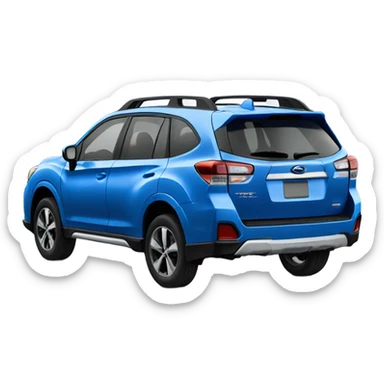 Blue Subaru suv sticker