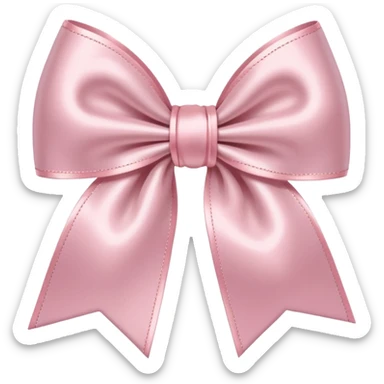 Light pink bow  sticker