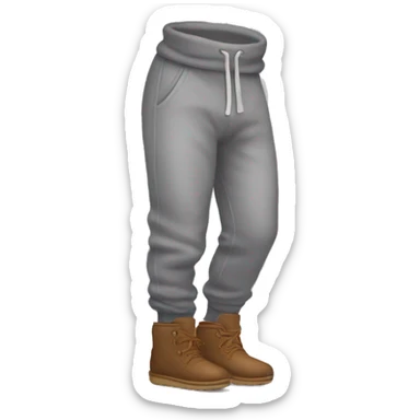 sweatpants with uggs sticker