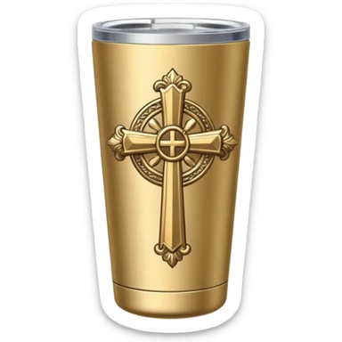 church tumbler sticker