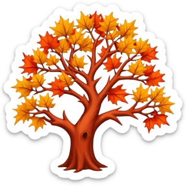 red thorn tree sticker