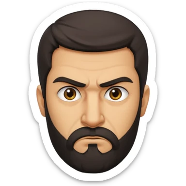 angry Iranian, in profile sticker