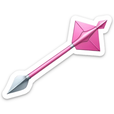 pink darts arrow sticker