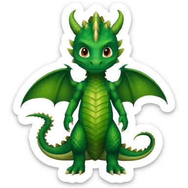 child getup like a dragon, full body. sticker
