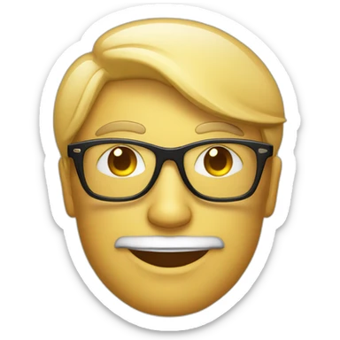 Je suis avec des lunettes de soleil riche sticker