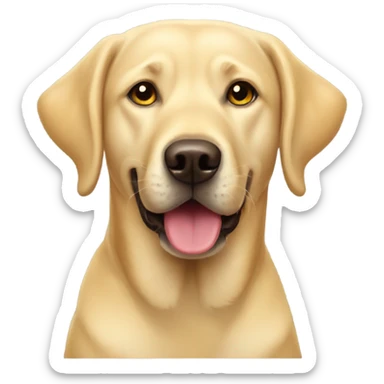 Yellow lab birthday tennis ball sticker