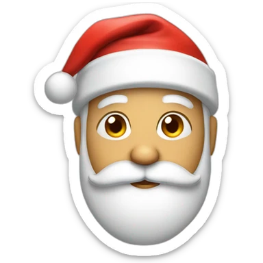 santa claus with face with Raised Eyebrow sticker