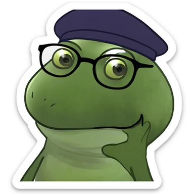 bufo the stupid head sticker