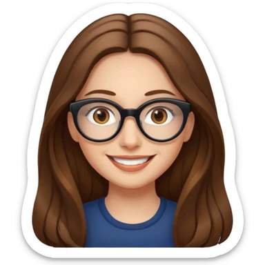 Painting women. Women smilling   Long hair,  lunette sticker