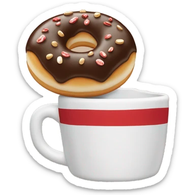 “Tim Hortons store with a red and white color scheme, featuring the classic Tim Hortons logo, a warm and welcoming design that represents a popular coffee and donut shop.” sticker