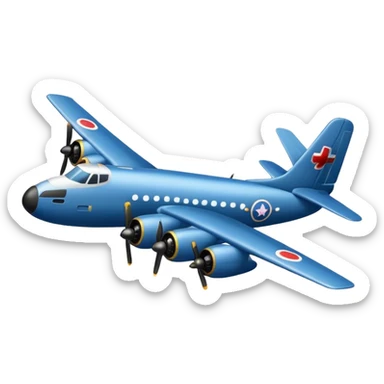 bomber plane sticker