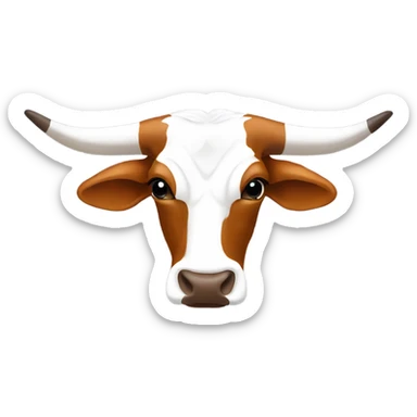 Texas longhorns upsidedown sticker