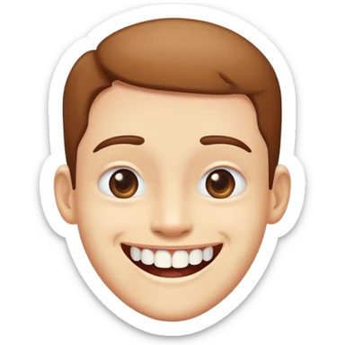 Smile with a missing tooth sticker