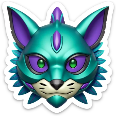  exotic tropical cyber-Sleuth-Loyd-Garmaddon-Litten-Linoone-Noibat-Fakémon-Pokémon-Vernid-creature sticker
