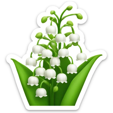 lily of the valley  sticker