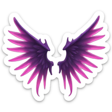 demon wings sticker