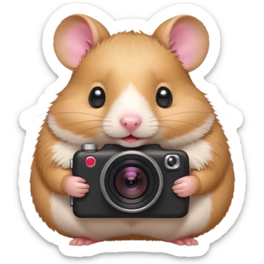 photographer  hamster sticker