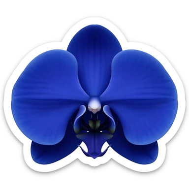 I said orchid (flower) in Navy Rich Royal Blue shade. No leaves. No other colors. sticker