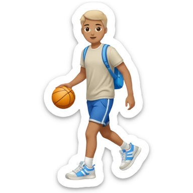 🧍🏻make him in shorts and sneakers sticker