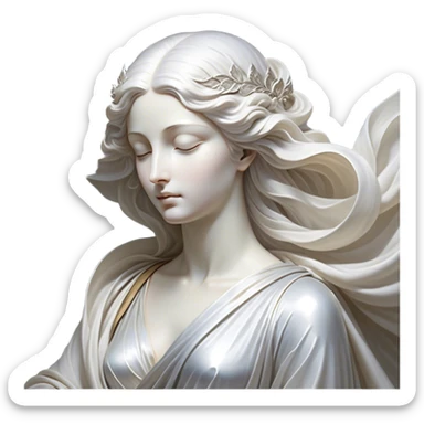 Regal and mysterious, with a flowing, sheet-like form draped in silvery-white hues, softly billowing as if caught in an unseen breeze, eye holes glowing with deep, thoughtful wisdom, simplified yet sophisticated, highly detailed, with a soft spectral radiance, high shine, exuding quiet authority, with a glowing outline that captures the essence of an ancient, noble spirit drifting through time! sticker