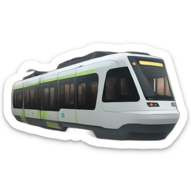 tram modern future sticker